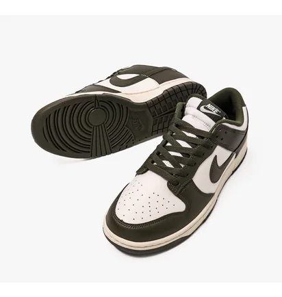 Кроссовки мужские Nike Dunk Low Retro White/Green HF5441-102