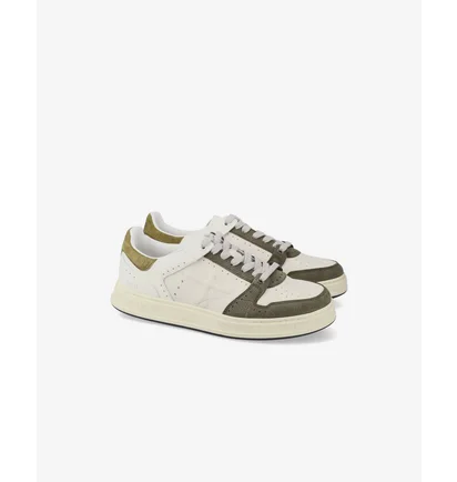 Кроссовки мужские Premiata Quinn Var.7098 Beige/Olive QUINN-7637