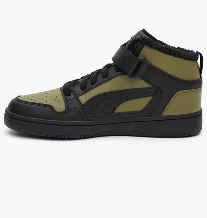 Черевики чоловічі Puma Rebound Mid Strap Wtr Black/Green 38637602