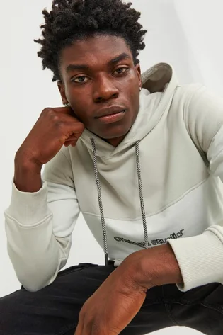 Худі чоловіче Jack & Jones Jorlakewood Bf Ln Beige 12246802-MOONBEAM