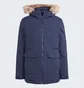Парка мужская Adidas Hooded Fur Parka Blue IK0552