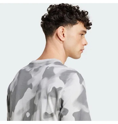 Футболка мужская Adidas Future Icons Badge Of Sport Allover Print Camo/Grey IV5201