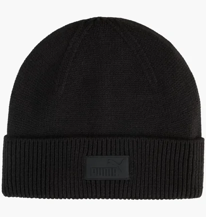 Шапка унисекс Puma Ess Elevated Rubber Patch Low Black 026414-01