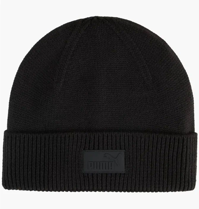 Шапка унисекс Puma Ess Elevated Rubber Patch Low Black 026414-01