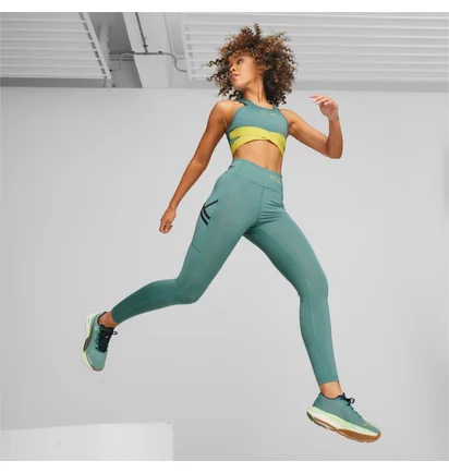 Топ женский Puma First Mile High Impact Bra Green 523210-84