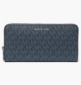 Кошелек мужской Michael Kors Cooper Logo Zip-Around Wallet Blue 36U9MCRE3B-ADMRL-PLBLUE-120908
