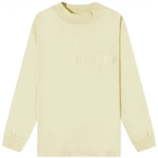 Лонгслів чоловічий Fear of God Essentials Long Sleeve Logo Tee Yellow 125SU222016F