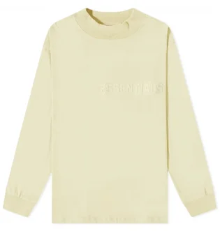 Лонгслив мужской Fear of God Essentials Long Sleeve Logo Tee Yellow 125SU222016F