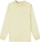 Лонгслів чоловічий Fear of God Essentials Long Sleeve Logo Tee Yellow 125SU222016F