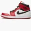 Кроссовки мужские Air Jordan 1 Mid White/Red 554724-173