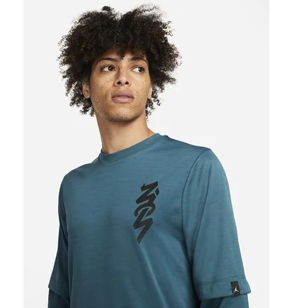 Кофта мужская Air Jordan Zion Shooting Ls Training Light Blue DJ5871-393