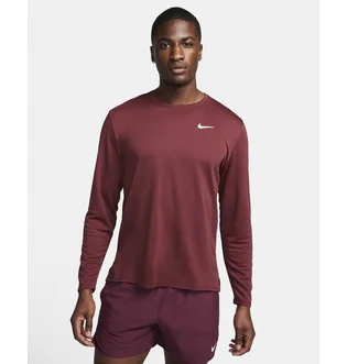 Лонгслів чоловічий Nike Miler Dri-Fit Uv Long-Sleeve Running Top Red FB7070-681