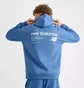 Худи мужское New Balance Linear Graphic Blue MT43910