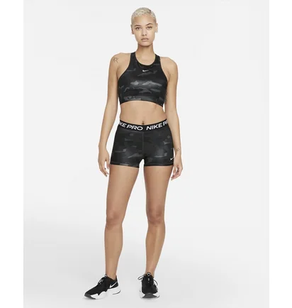Топ жіночий Nike Womens Medium-Support 1-Piece Pad High-Neck Sports Bra Black/Camo Dd1199-068