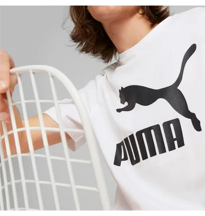 Футболка мужская Puma T-Shirt Classics Logo White 530088-02