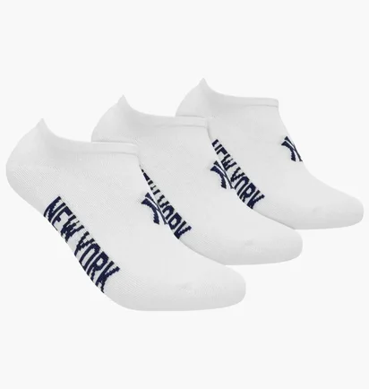 Шкарпетки унісекс New York Yankees Sneaker White (3 пари) 15100004-1001