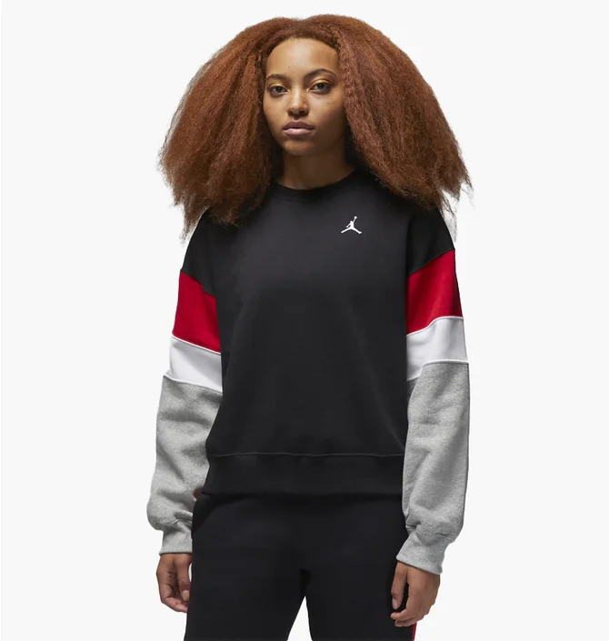 Свитшот женский Air Jordan Brooklyn Fleece Crewneck Sweatshirt Black FB5174-010