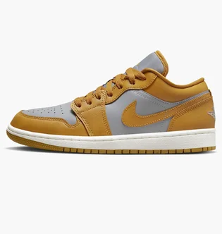 Кроссовки женские Nike Air Jordan 1 Low Yellow/Grey Dc0774-020
