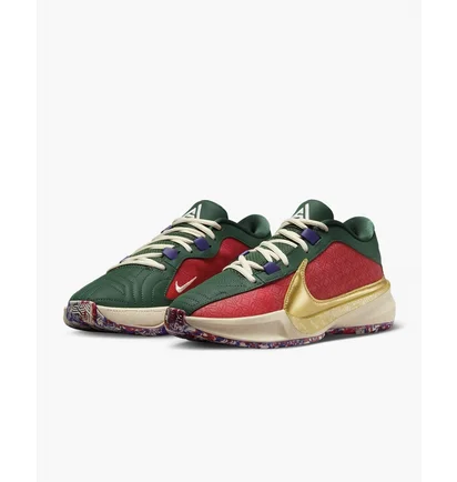 Кросівки унісекс Nike Freak 5 Basketball Shoes Red/Green DZ2944-600