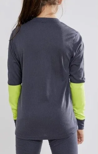 Термобелье детское Craft Baselayer Grey/Green 1905355-995618