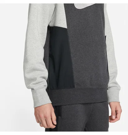 Свитшот мужской Nike M Nsw Hybrid Flc Crew Bb Dj5075-032
