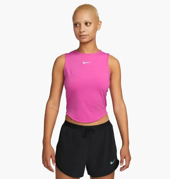 Майка женская Nike W Df Run Dvn Tank Pink DX0312-623