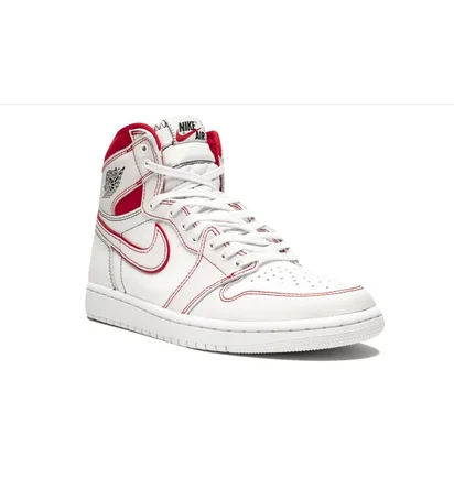 Кроссовки мужские Air Jordan 1 Retro High Og White 555088-160
