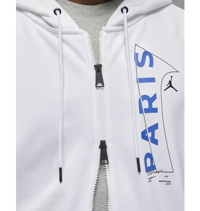 Толстовка мужская Air Jordan Paris Saint-Germain Hoodie White Dn6150-100