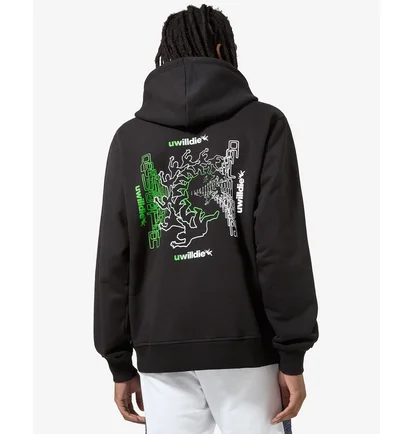 Худи мужское AUSTRALIAN Uwilldie23 Hoodie Fleece Black HCUFE0061-003