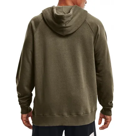 Худи мужское Under Armour Hooded Sweatshirt Ua Rival Fleece Big Logo Hd-Grn Olive 1357093-361
