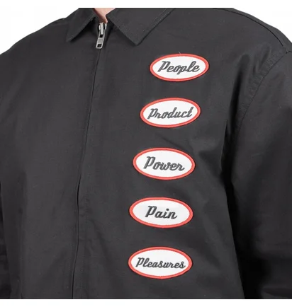 Куртка унисекс Pleasures Power Gas Station Jacket Black P21SP025-BLACK
