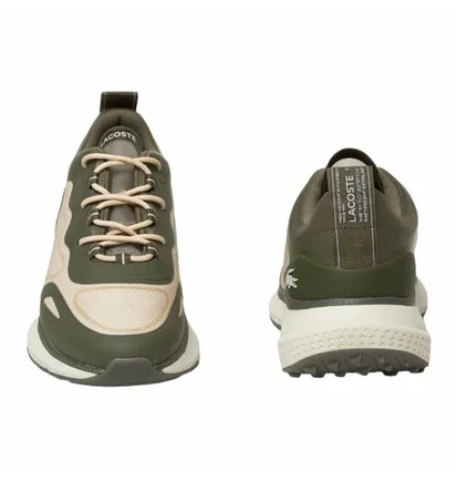 Кроссовки мужские Lacoste Active Beige/Green 744SMA01181X3