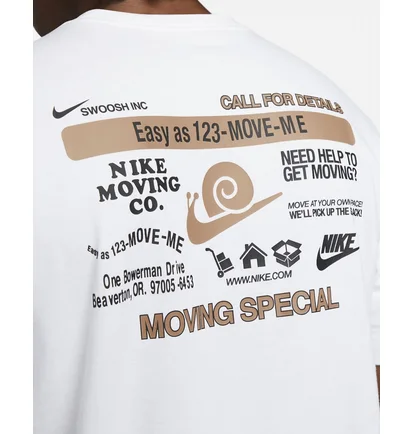 Футболка мужская Nike Sportswear Moving Company Short-Sleeve T-Shirt White Dz2845-100