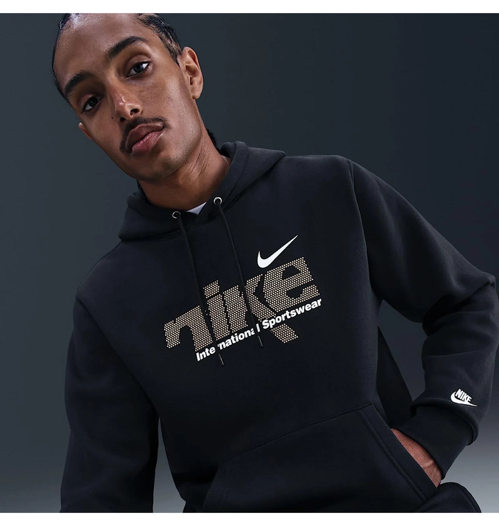 ᐉ Худи мужское Nike Nk Club Bb Po Hdy Swsh Sport Black IM8321-010