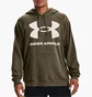 Худи мужское Under Armour Hooded Sweatshirt Ua Rival Fleece Big Logo Hd-Grn Olive 1357093-361
