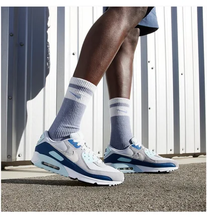 Кроссовки мужские Nike Air Max 90 Grey/Blue FN6958-001