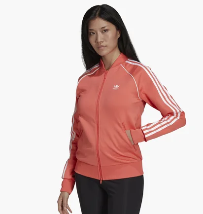 Олімпійка жіноча Adidas Primeblue Sst Track Jacket Orange He9564