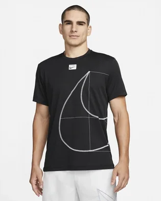 Футболка чоловіча Nike Dri-Fit Q5 MenS Short-Sleeve Fitness Top Black DQ6626-010