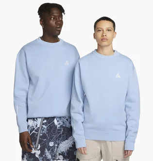 Свитшот унисекс Nike Acg Therma-Fit Fleece Crew Light Blue DX9611-479