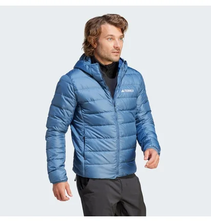 Пуховик чоловічий Adidas Terrex Multi Light Down Hooded Jacket Blue IP6039