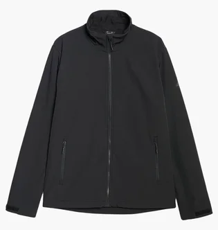 Куртка чоловіча 4F Windproof Softshell Black 4FWAW25TSOFM361-20S