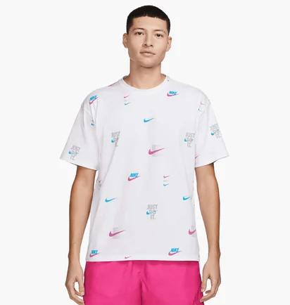 Футболка мужская Nike Nsw Tee M90 12Mo Lbr Aop White Dz2991-100