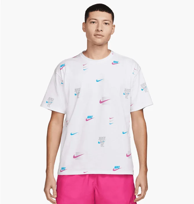 Футболка мужская Nike Nsw Tee M90 12Mo Lbr Aop White Dz2991-100