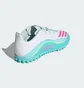 Сороконожки детские Adidas F50 Messi Club White/Turquoise JQ0949