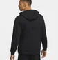 Толстовка чоловіча Nike Dry Men's Dri-FIT Hooded Fitness Full-Zip Black CZ6376-010