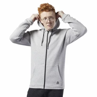 Толстовка чоловіча Reebok Workout Ready Full-Zip Fleece Grey EC0897