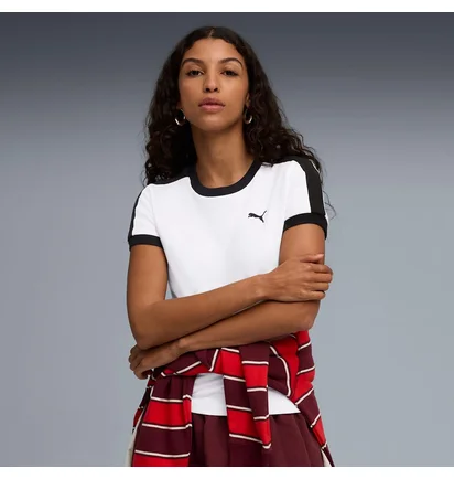 Футболка женская Puma T7 Slim White 632129-02