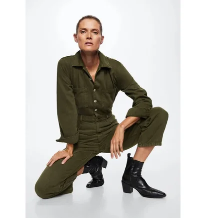 Комбінезон жіночий Mango Olivia Olive 37045149