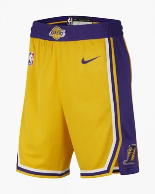 Шорты мужские Nike La Lakers Short Yellow/Violet AJ5617-728