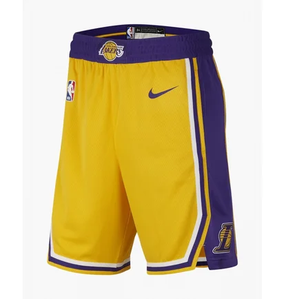 Шорты мужские Nike La Lakers Short Yellow/Violet AJ5617-728